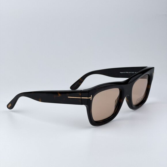 Tom Ford Men Havana Brown Square BRAND NEW Sunglasses WAGNER-02 FT0558 52E - Picture 4 of 11